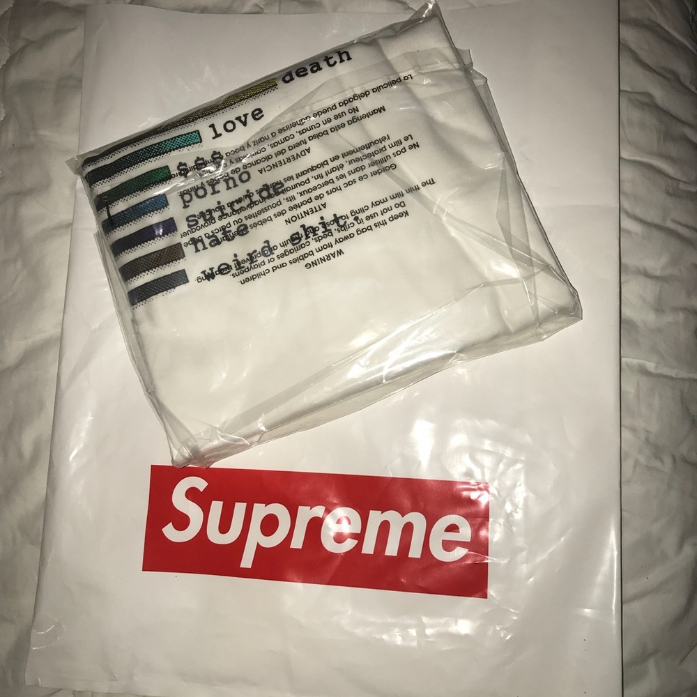 Supreme Chart Tee White Large